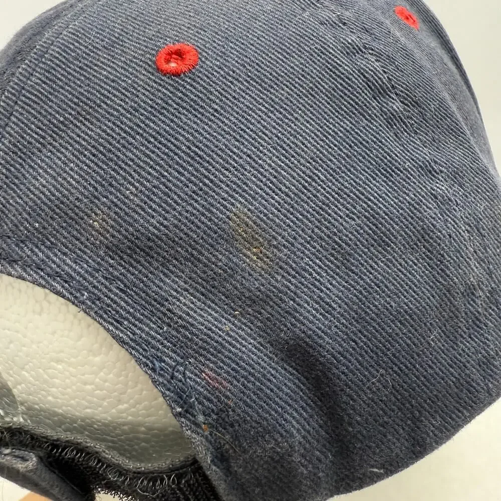 Boston Red Sox Navy Blue Flame Brim Youth Hook & Loop Hat '47 Brand